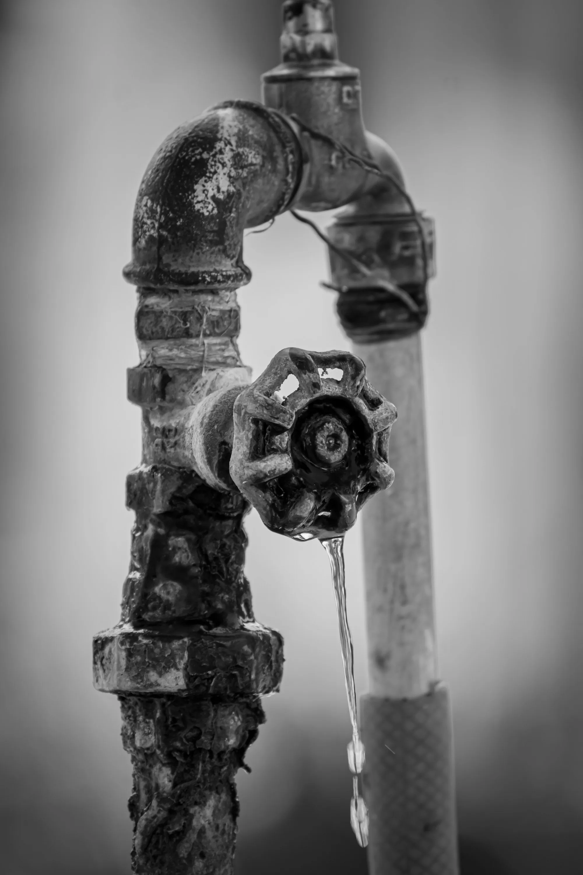 Iron & Sulfur Removal in Santa Ana Old rusty faucet dripping water